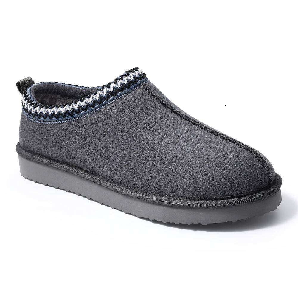 Litfun Women Winter Fluffy Fashion Brand Plush Lined Ankle Snow Boots Outdoor Non-slip Faux Suede Fuzzy House Slippers