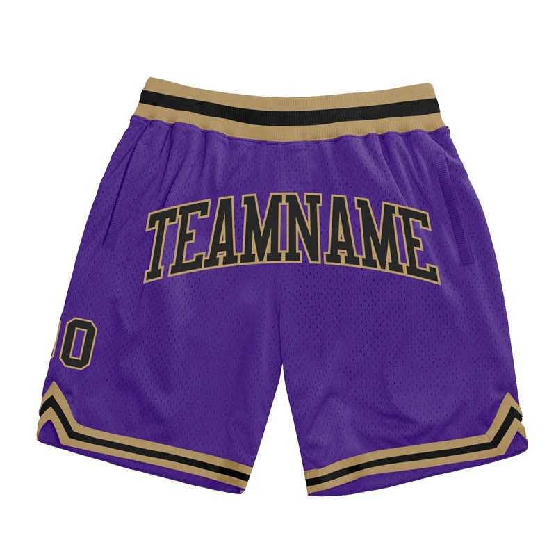 Fashion Purple DIY Basketball Shorts For Men Custom Team Name Number Sports Short Pants Loose Streetwear Kids Beach Shorts X260306