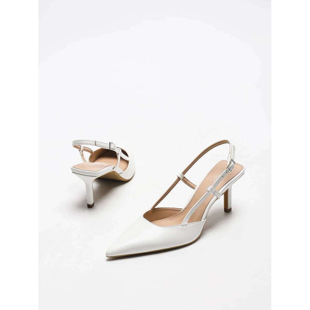Fashionable elegant women's shallow pointed-toe heels, comfortable, simple and versatile slim high heels.