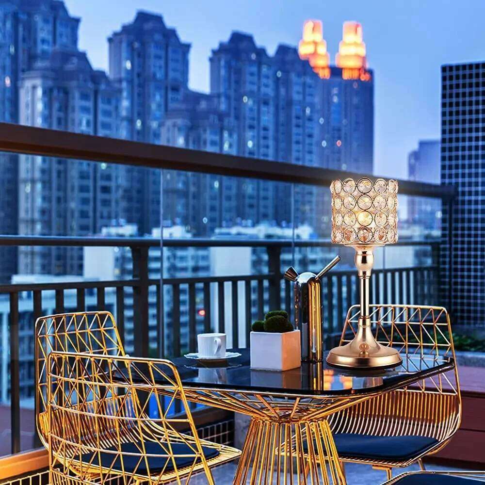 Crystal Cylinder Candle Holders, Pillar Candlestick Holders for Living Room, Wedding, Dining Table, Centerpieces, Firep, 1Pcs XJ260305