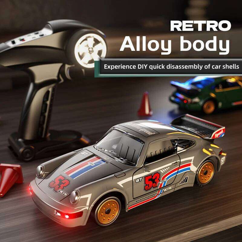 Drift Car 1/43 Rc Gyro Rc4wd Full Scale Remote Control Vehicle Metal Body Colorful Ambient Lighting Toy Cars For Boys C260305