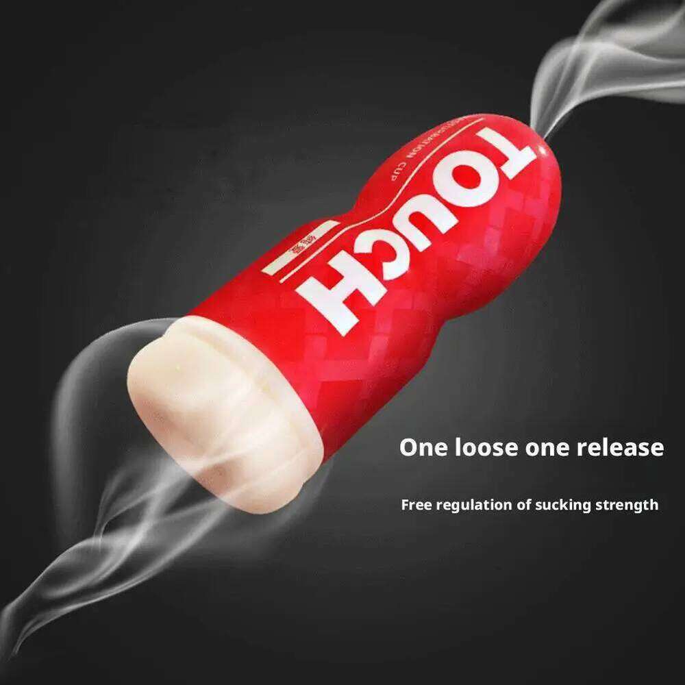 Realistic Male Masturbator with Textured Inner Canal, Handheld Silicone Stroker for Men, Stimulating Pocket Pussy, Easy Clean W260305