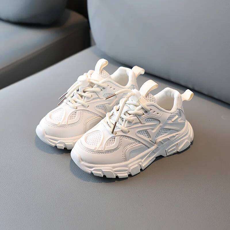 Zapatillas Casual 2023 Summer New Mesh Girl Sneakers Tennis Kid Middle Big Running Shoes Boy Shoe 26Y0304