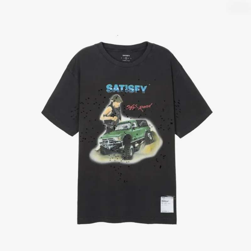 T Shirts Tees Polos Faionable Retro Dyeing Round Ne Ort Sve Pure Cotton Print T-irt Youth Casual Summer Top Trendy Daily Outfit Men's Clothing