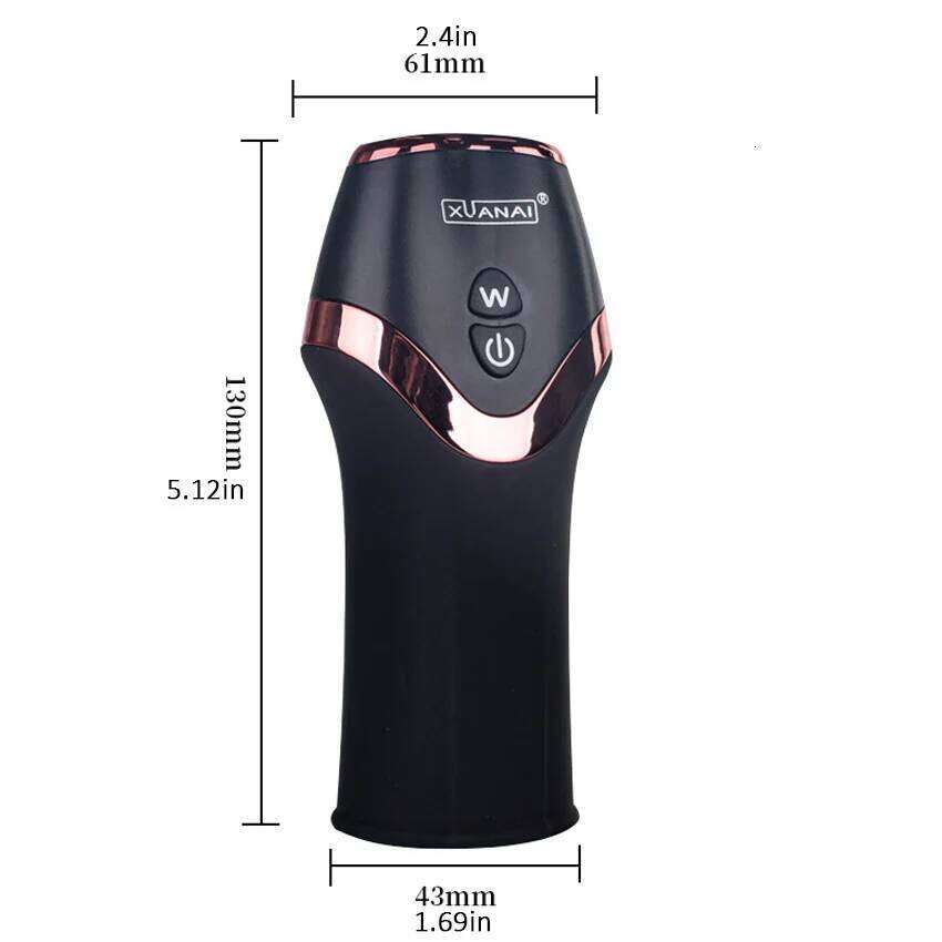 Pump Vibrator Penis Delay 12 Speed Male Masturbator Trainer Adult Automatic Glans Stimulate Exercise Oral Sex Toys for Men W260305