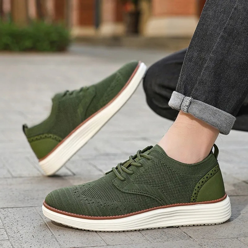 Asgard Men Casual Dress Sneakers Outdoor Comfort Lightweight Leisure Shoes Breathable Mesh Walking Shoes Soft Sole Sports Shoes 260305