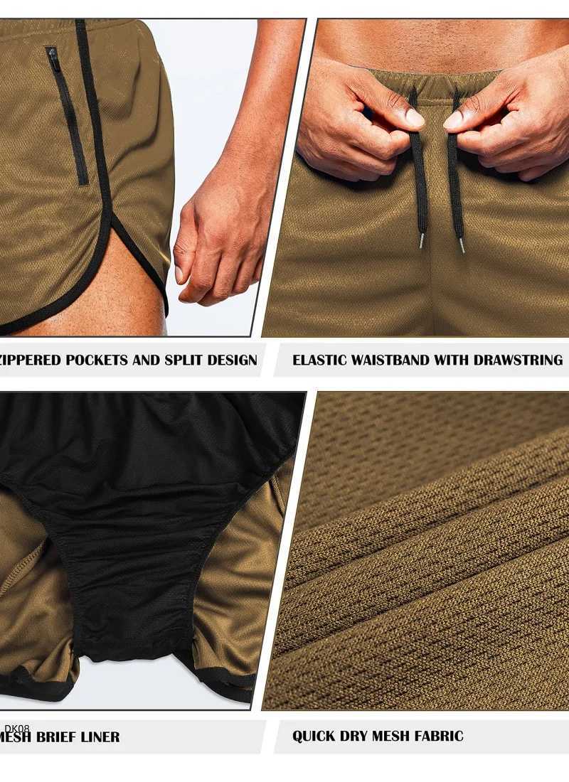 2026 New Mens Shorts Single layer Woven Quick drying Solid Color Running Fitness Sports Leisure Comfortable Shorts X260306