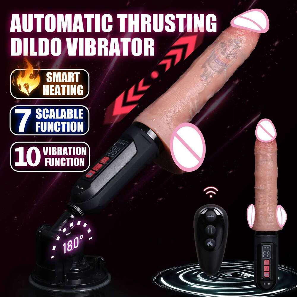 Realistic Automatic Thrusting Dilos with Remote Control Vagina Massage G-Spot Stimulation Dick Adult Sex Toys for Women and Men W260305