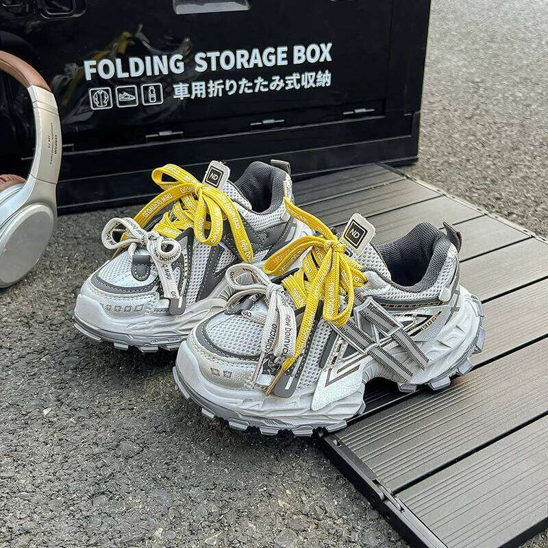 Children's Thick-soled Sports Autumn Leather Fashion Girl's Running Boys' Casual Lace-up Soft Sole Kids Shoes 26Y0304