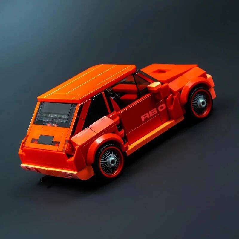 340PCS MOC classic car popular hatchback model DIY assembly building block toys children's birthday gift Z260306