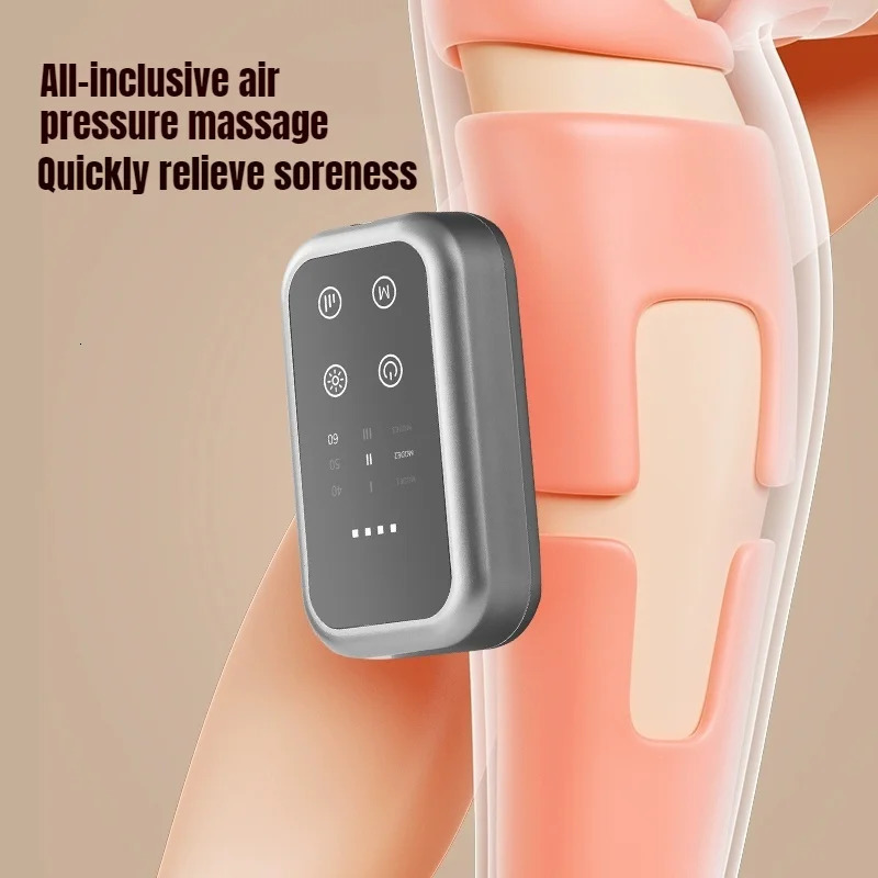 Wireless Knee and Calf Massager Heated Air Pressure 360 Wrap Portable Physiotherapy Device for Cold Legs Joints 260304