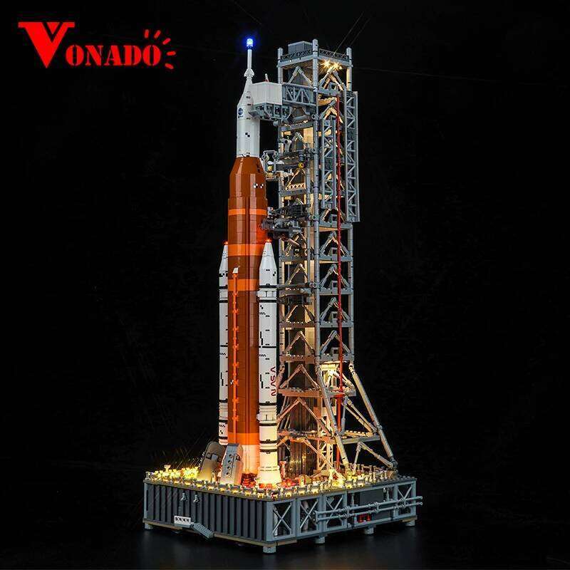 The Vonado LED 10341 set is suitable for Artemis Space Launch System building blocks including lighting accessories only Z260306