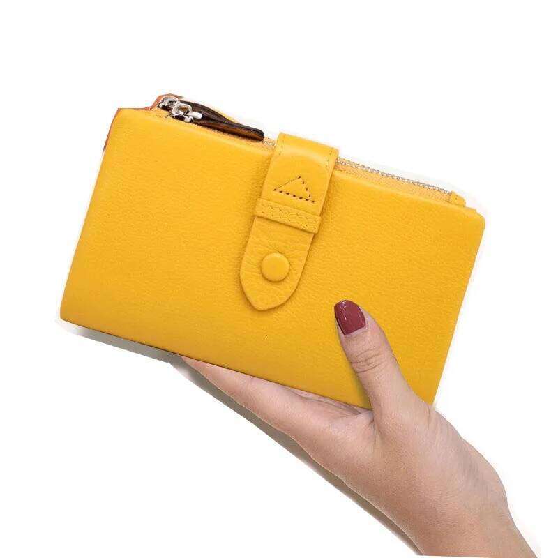 Short Genuine Wallet for Woman 2026 New Soft First Layer Cow Leather Purse Fashion Ladies RFID Card Holder Clutch C260304