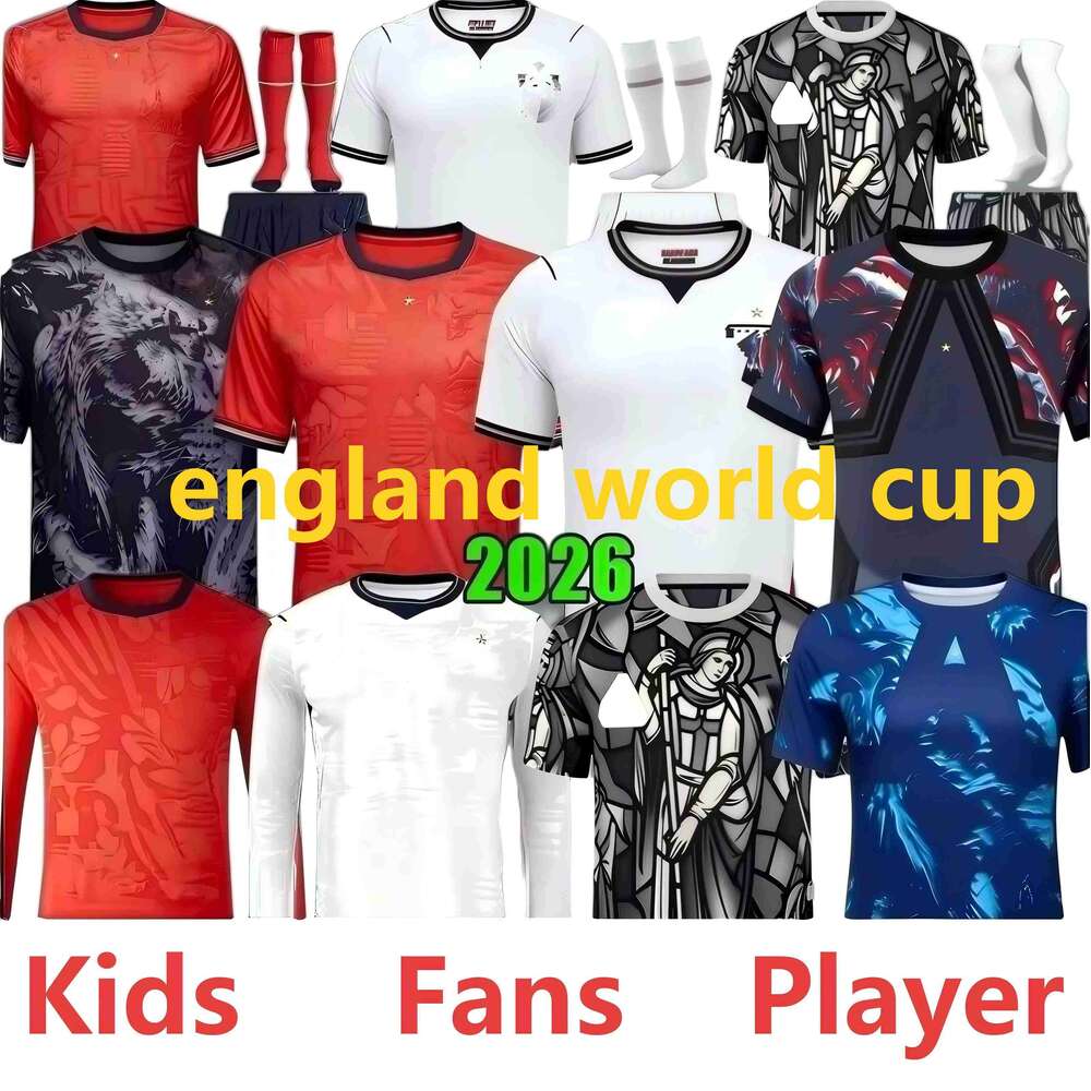 england football shirt 26 27 Soccer Jerseys tops World Cup 2026 football shirt BELLINGHAM kits BECKHAM KANE SAKA RICE FODEN National Team Kids Kit maillot de footbal