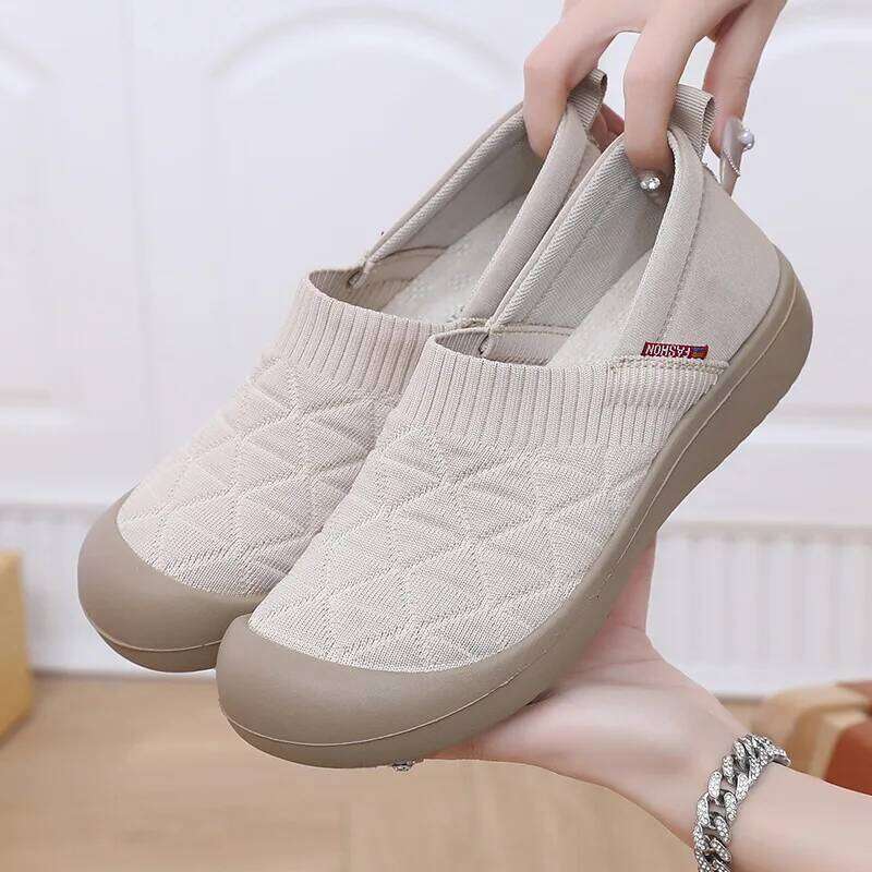 Spring Autumn Fashion New Lightweight and Comfortable Single with Soft Surface One Step Stepping Women's Shoes