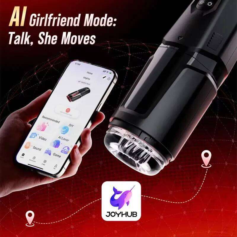 Automatic Rotating Vibrating Male Masturbator Penis Pump Thrusting Licking Machine Stroker Pocket Pussy Sex Toys for Men 18+ W260305