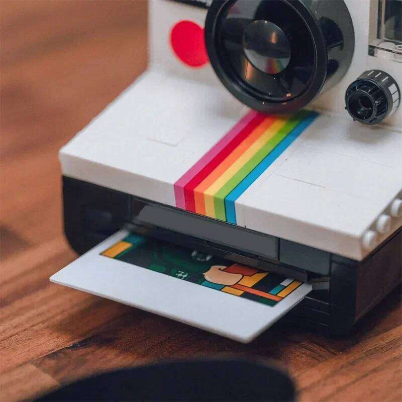 516PCS Creative Retro Camera One Step SX-70 Building Blocks Assemble Bricks Toy Birthday Gift For Children Adult Z260305