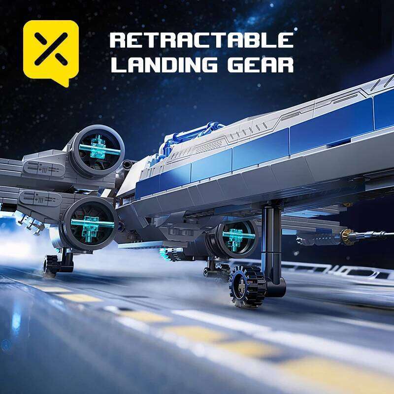 TOYLINX Space Fighter Jet DIY Model Bricks 1271PCS Moc Building Blocks Education Toys Birthday Christmas Gifts for Kids Z260305