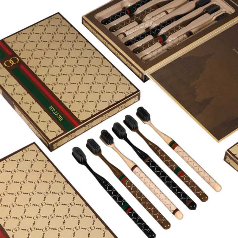 This 6-piece soft-bristled toothbrush set is designed for travel portability and home use, making it ideal for daily oral cleaning and care.T260306