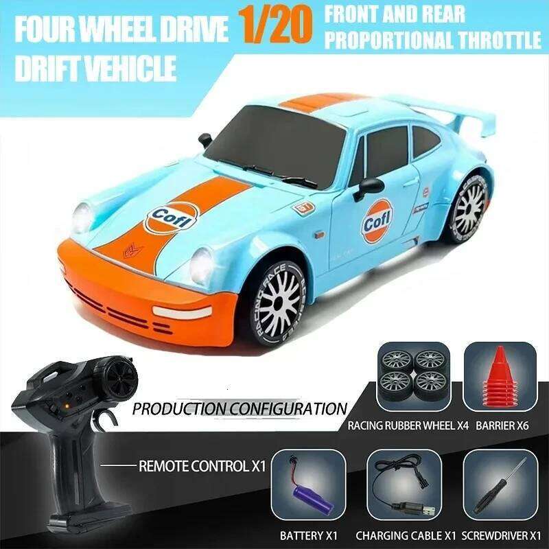 Dodge Hellcat/Porsche 911RC Drift Remote Control Professional four-wheel drive speedracing boys toy car for children C260305
