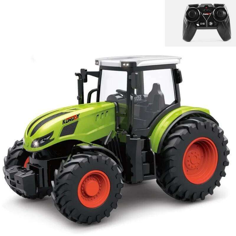 2.4 GHZ Remote Control Toy Kids RC Tractor Set Toddlers Farm Vehicle Toys for 3 4 5 6 7 8 9 Year Old C260305