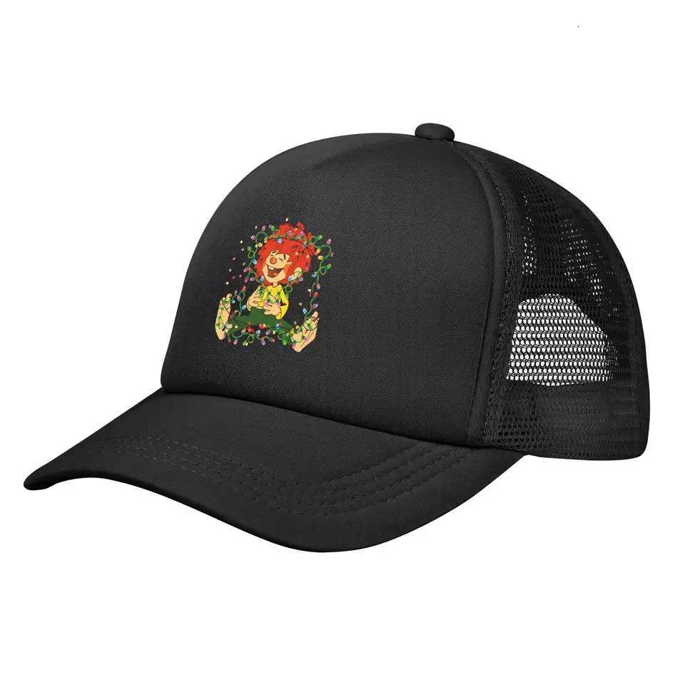 Meister Eder und sein Pumuckl Weihnachtslicht Mesh Baseball Caps Men Women Hip-Hop Trucker Hat Adjustable Polyester Sun Hats S260306
