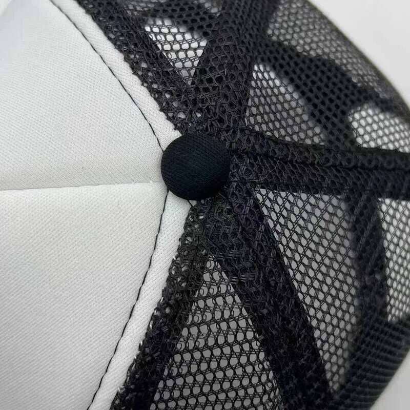 Unisex Letter Fish Embroidery Hip-hop Hats Spring Autumn Outdoor Adjustable Casual Baseball Caps Sunscreen Trucker Hat Y260304