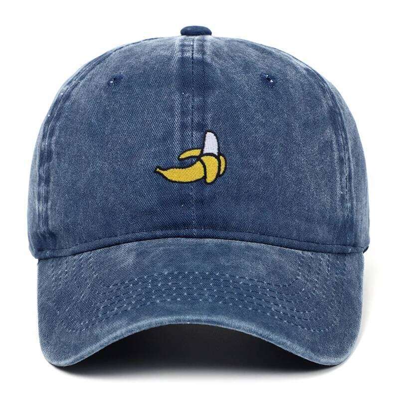 Banana Embroidered Baseball for Men and Women Sunshade Duck Tongue Hats Outdoor Travel Y260304