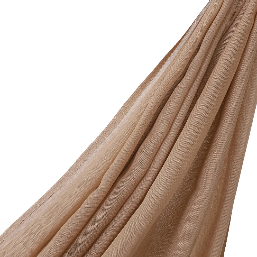 Muslim Hijabs for Women Scarf Thin Plain Shawls Femme Musulman Soft Viscose Rayon Headscarf Islamic Turban Headband 200x85cm 260304