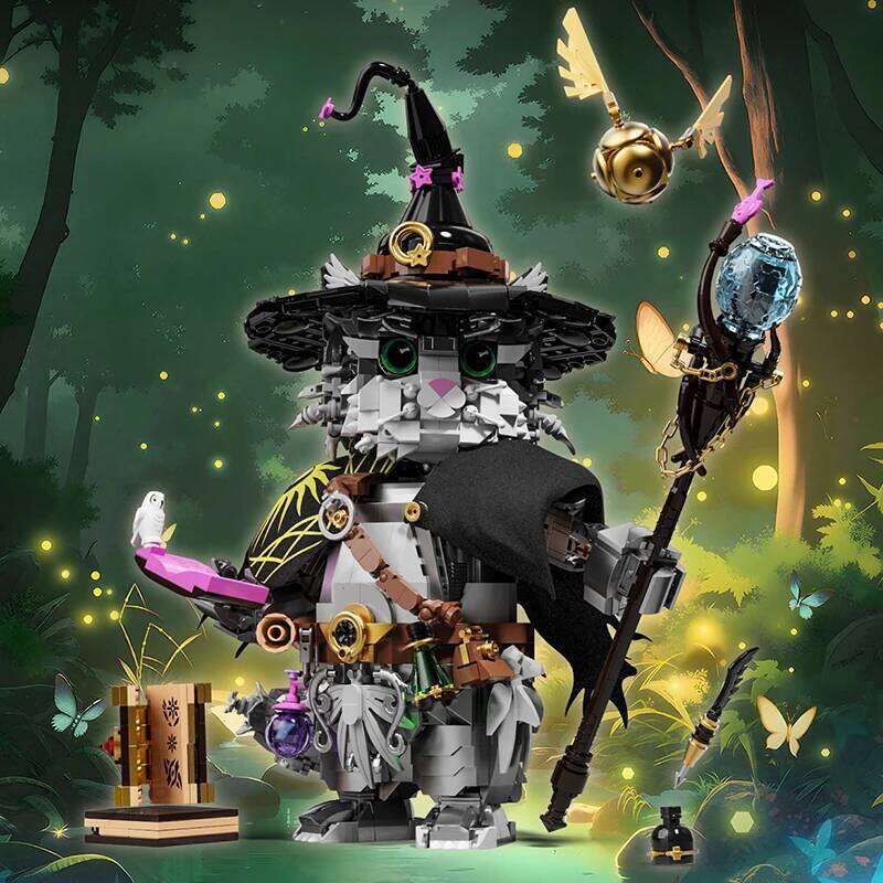 Magic World Animals MOC Building Sets Wizard Owl Bricks Creative Toys Blocks Ornaments Christmas Gifts for Kids Children Adult Z260306