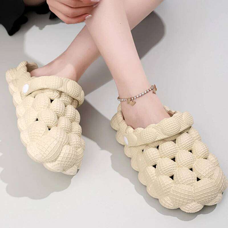 Litfun Cute Women Slippers Bubble Ball Summer Indoor Massage Cloud Slide Outdoor Closed-toe Fashion Beach Casual Sandals