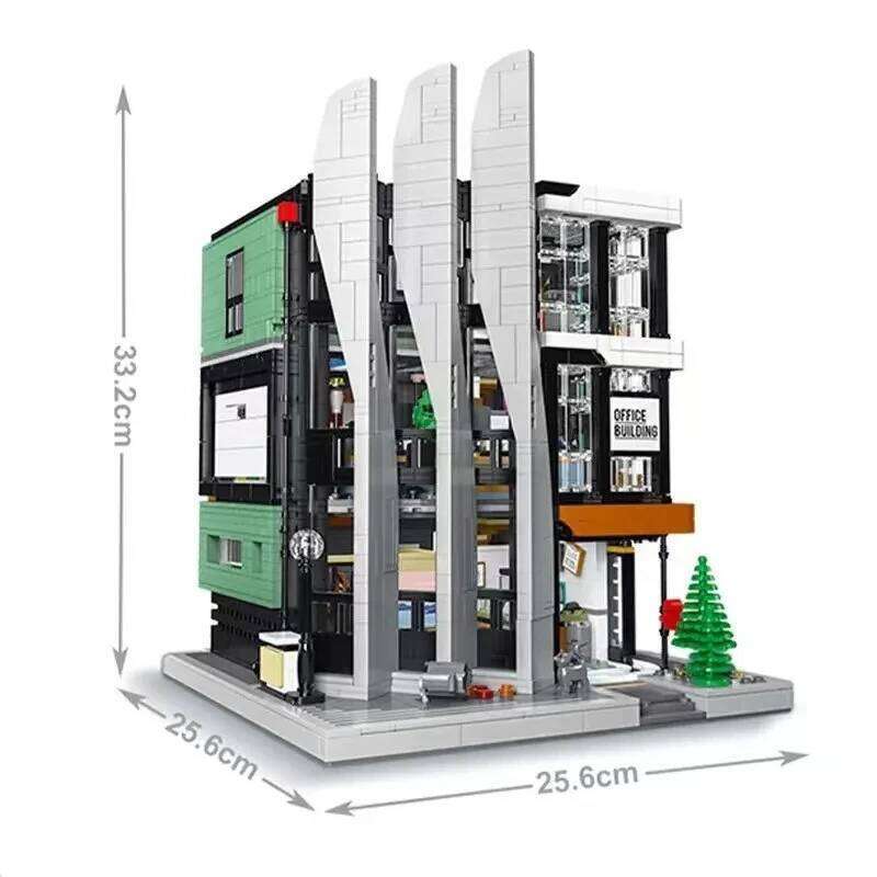 3828PCS Office MOC Model Building Block Set Creative Street View Modular House Assembly Bricks DIY Toys Gifts For Kids Z260305
