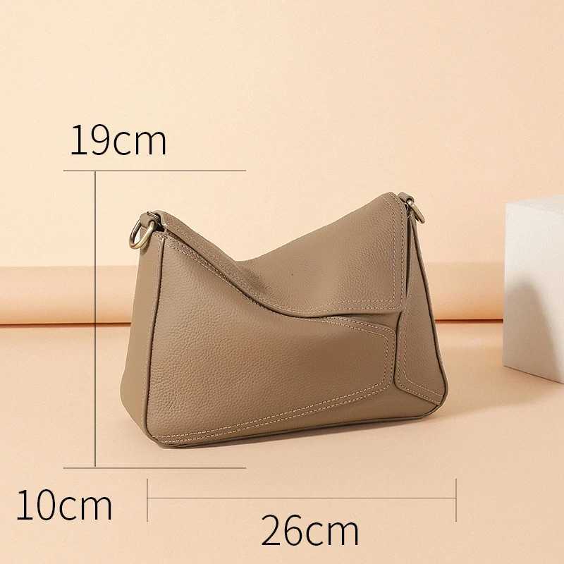 Women Cow Genuine Leather Portable Shoulder Bag Female Soft Cowhide Crossbody Bags Ladies Fashion Designer Handbags H260306