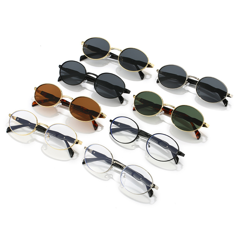 Metal Oval High-end Luxury UV Protection 2026 New Fashion Sunshade Sunglasses
