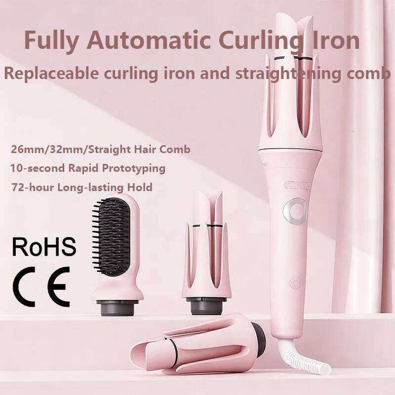 Fully automatic iron, straightening and tool set, dual-slot design curling iron with negative ion hair care 26Y0306
