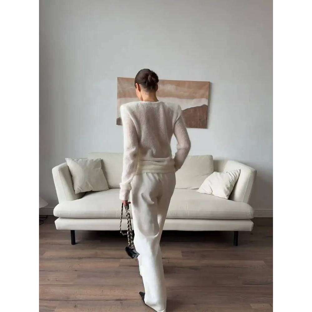 Women Solid See Through Knitted Pullover Sexy Round Neck Full Sleeve Slim Fit Thin Sweater Female High Street New Knitwears Mdng260306