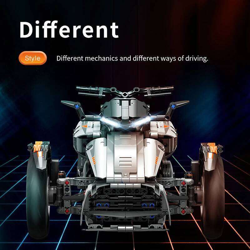 1228Pcs City Technical APP Remote Control Locomotive Motorcycle Building Block MOC Motorbike Bricks Model Boy Toy for Kids Gifts Z260306