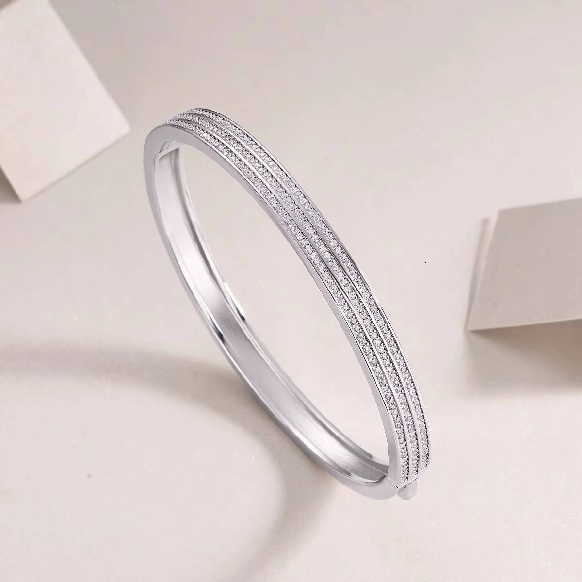 Women Custom Fashion Jewelry 925 Sterling Silver Moissanite Diamond Bracelet for Women Banquet Engagement Jewelry Bracelet Gifts