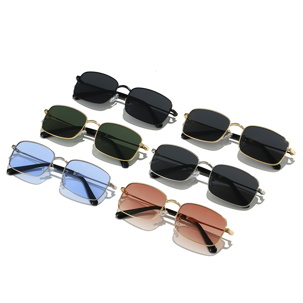 Free Shipping Eyewear New European and American Trendy for Fishing, Sun Protection, Black Metal Glasses, Men's Sunglasses Wholesale