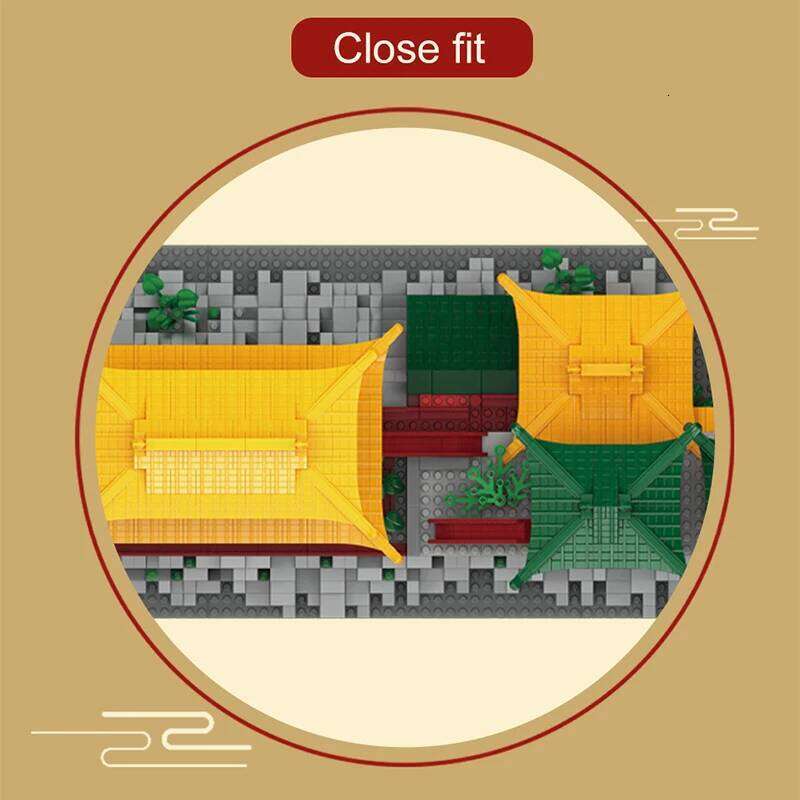 6183PCS City Mini Ancient Hanging Temple Architecture Building Blocks Traditional House Figures Bricks Toy For Kids Gifts Z260305