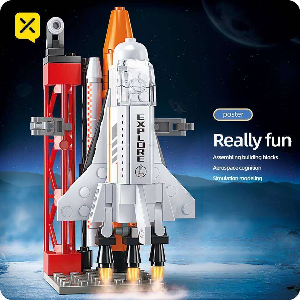 133PCS Aerospace Space Rocket Launch Center Base Puzzle Model Mini Building Blocks Assemble Bricks Children Christmas Toys Z260305