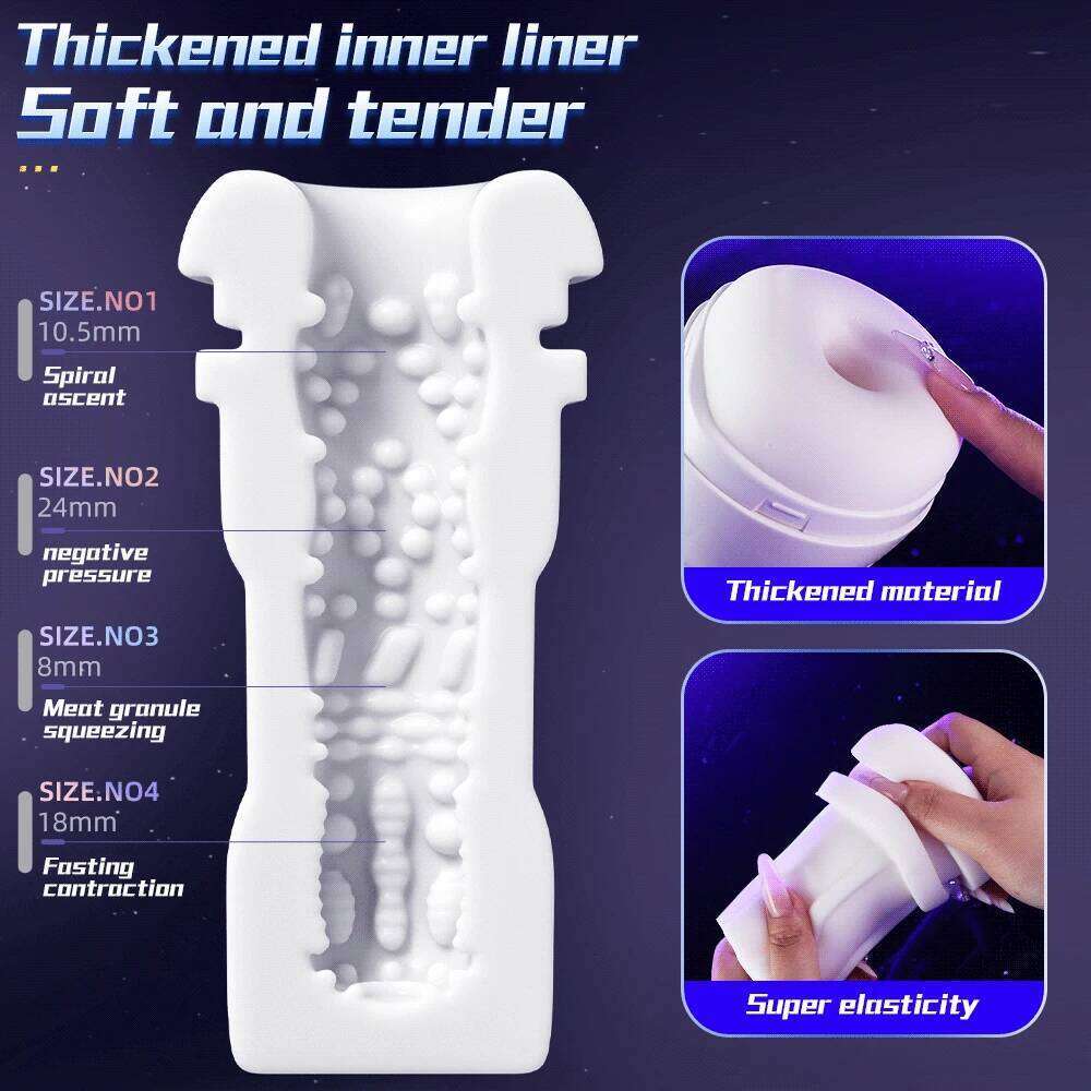 Male Masturbator Cup Automatic Blowjob Suking Machine Real Vagina Pocket Pussy Penis Oral Masturbatio Sex Toys For Men W260305