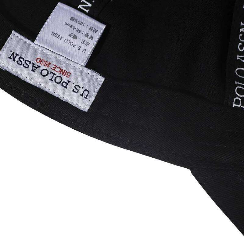 U.S. Polo Assn. 100% Cotton Color LOGO Couple Baseball Cap New Breathable Adjustable Size Fashion Men's and Women's Sun Hat Y260304