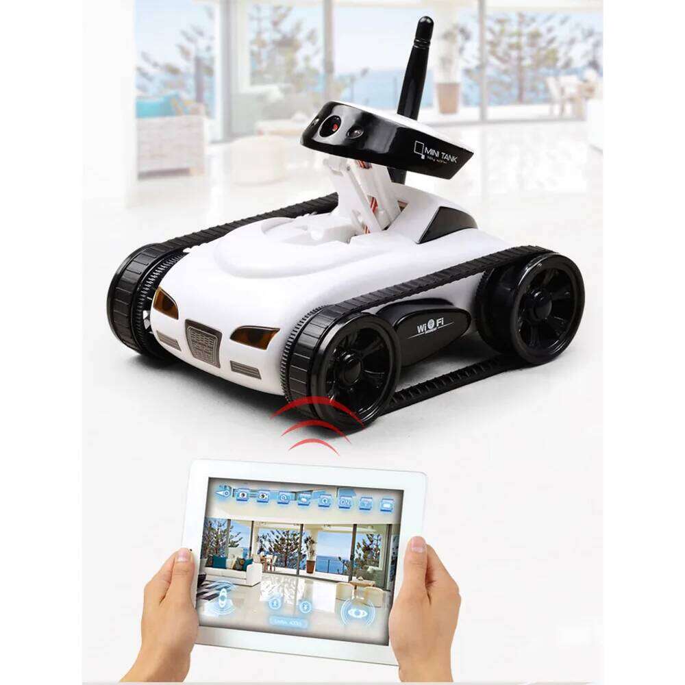 Tank FPV WIFI Real-time Quality Mini RC HD Camera Video Remote Control Robot Car Intelligent APP Wireless Toys C260305