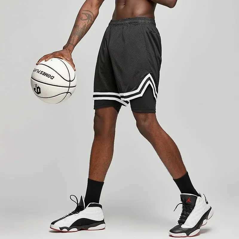 Fake Two Basketball Shorts Loose American Anti-light Men Women Ball Pants Summer Quasi-training Running Sports Five-point Pants X260306