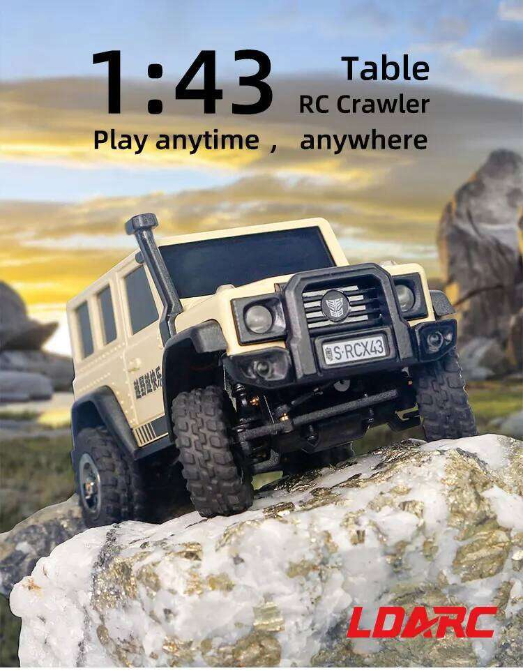 LDARC X43 1:43 Crawler RC Car Simulation Full Time 4WD Climbing Vehicle Toy Remote Control RTR Kit For Kids and Adults Toys C260305