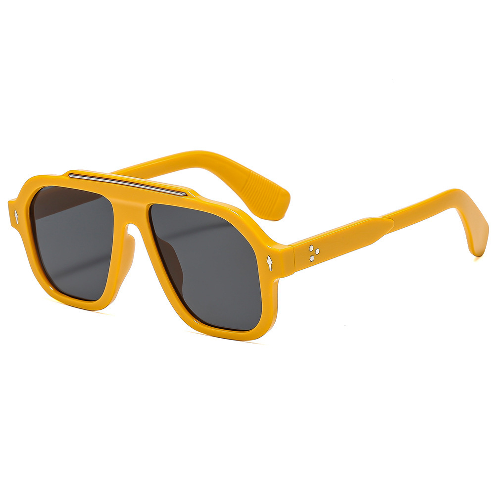 25 new high-end square frame fashion sun sunglasses men women, suitable for driving, fishing, cycling, and UV protection