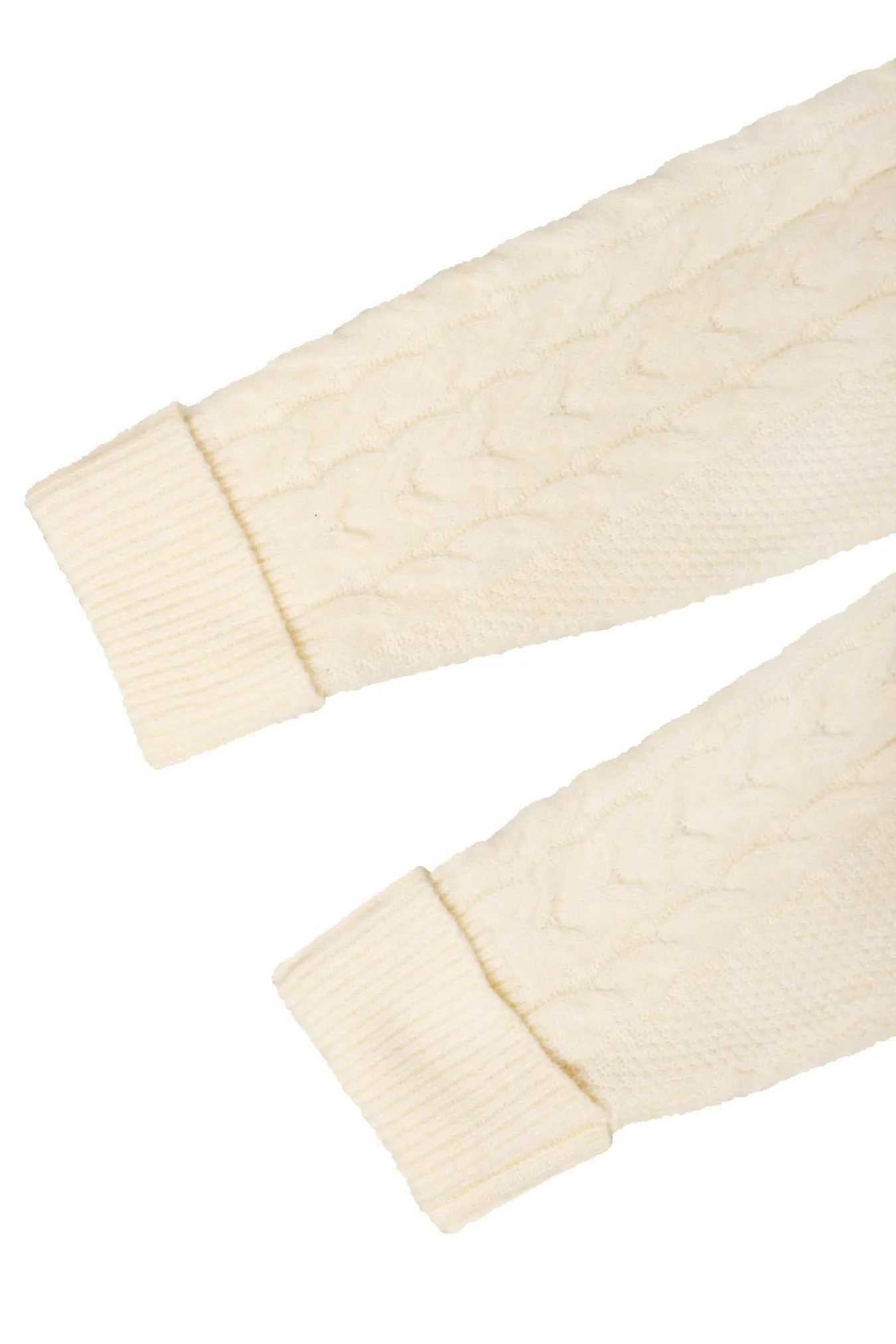 Womens Cable Knit Cardigan Oversized Button-Up Casual Sweater Coat M260306