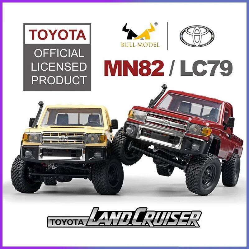 Rc Car MN82 1:12 Retro with LED Lights, Full Scale Analog LC79, Professional Four-wheel Drive Truck, Toy Truck Model RC C260305