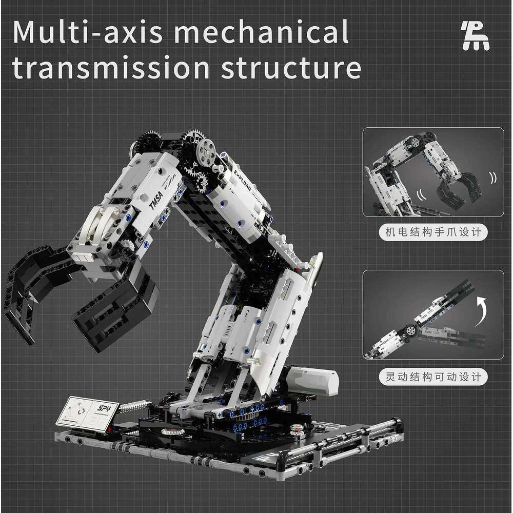 784Pcs Technical APP Remote Control Programming Robotic Arm Building Blocks Kits MOC Assembling Bricks Model Toys for Boys Gifts Z260306